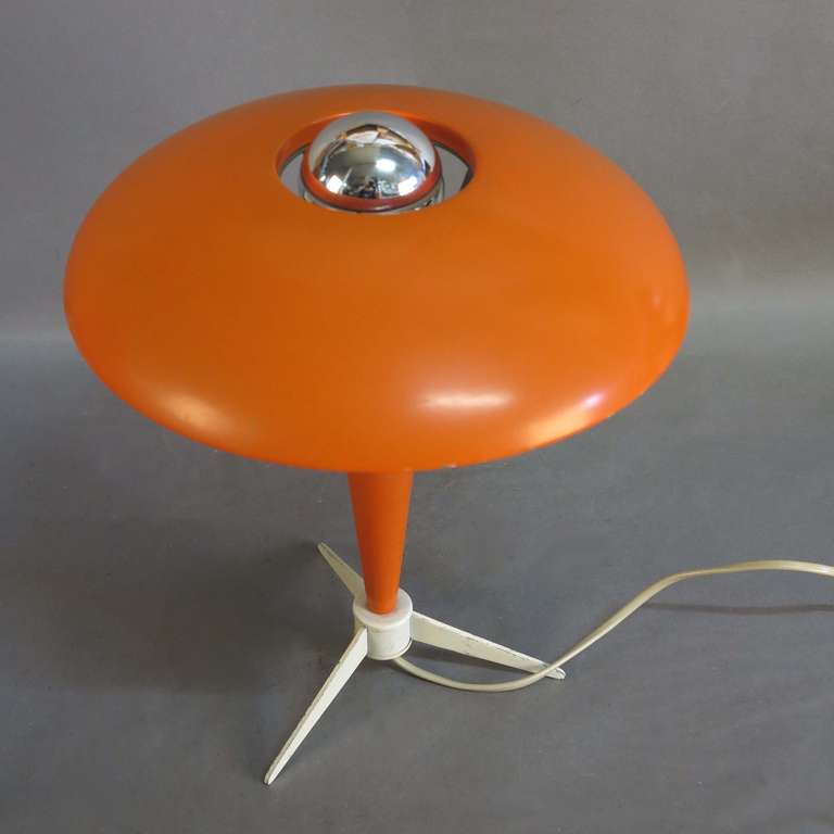 Mid-20th Century Tripod Design Table Lamp by Louis Kalff for Philips 1950 For Sale