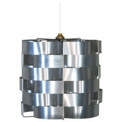 Aluminum Folded Chandelier by Max Sauze 1970 - 1975