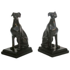 Greyhound Bookends, Art Nouveau 1900 - 1920