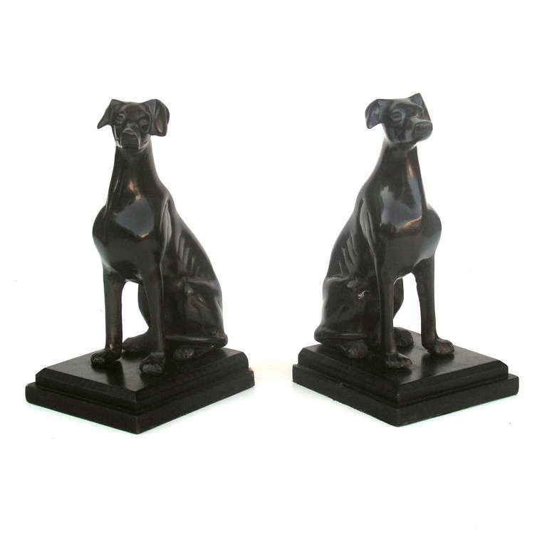 Greyhound Bookends, Art Nouveau 1900 - 1920 5
