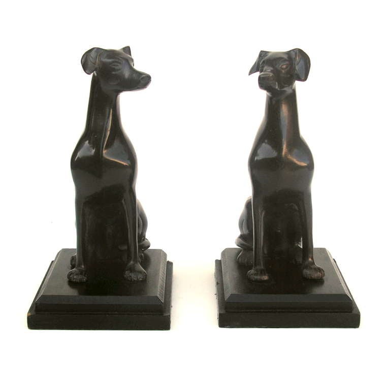 Greyhound Bookends, Art Nouveau 1900 - 1920 In Excellent Condition In Karlsruhe, DE
