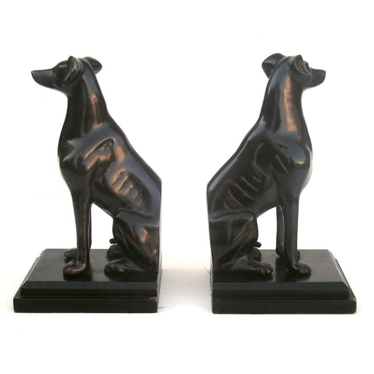Greyhound Bookends, Art Nouveau 1900 - 1920 1