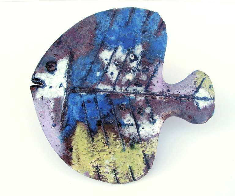 Unicum Ceramic Fish Wall Decoration by Erwin Spuler 1959