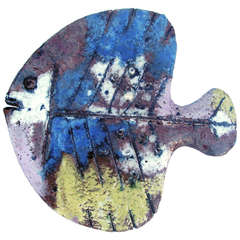 Unicum Ceramic Fish Wall Decoration by Erwin Spuler 1959