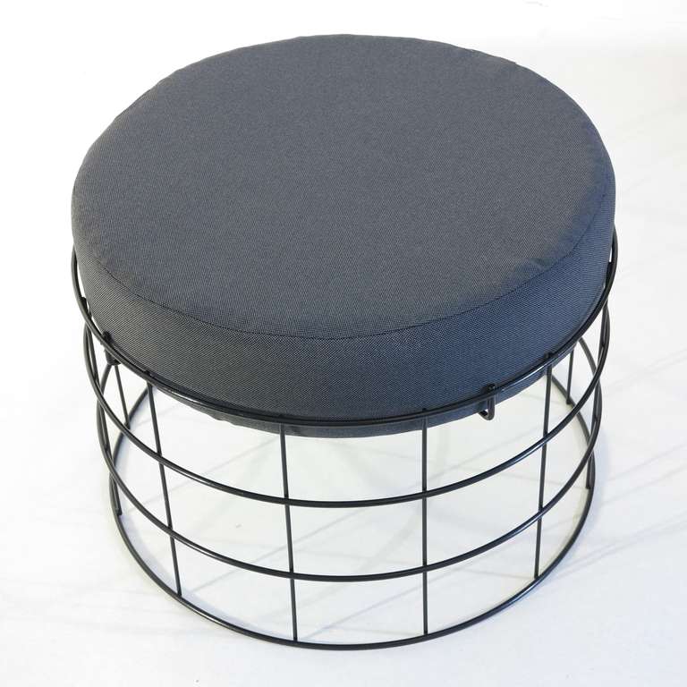 Mid-Century Modern Very Rare Verner Panton Wireframe Stool, T1 Plus, Copenhagen, 1959 - 1960