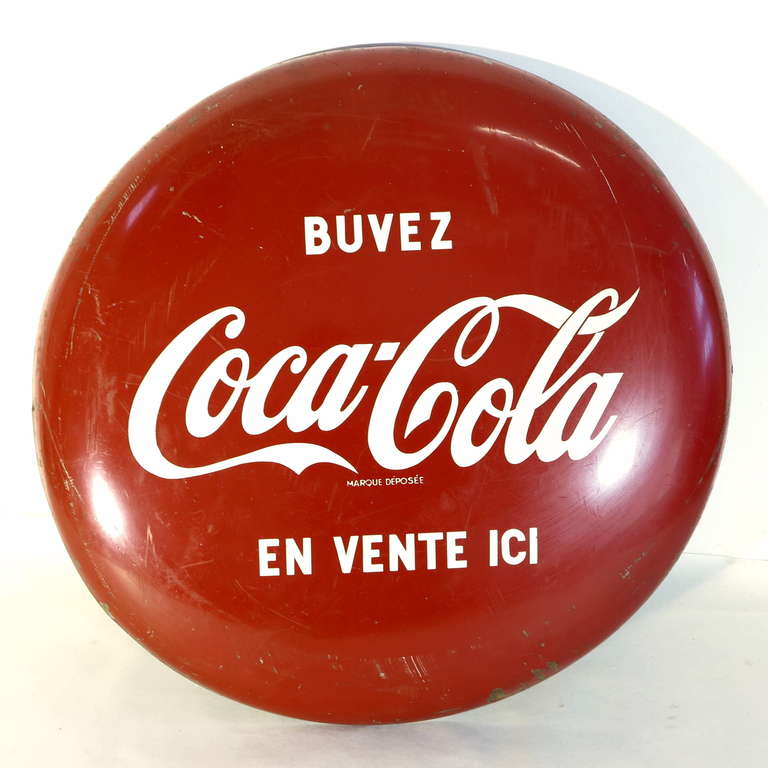 Big Advertising Coca - Cola Bottom. 1950 - 1955 In Good Condition For Sale In Karlsruhe, DE