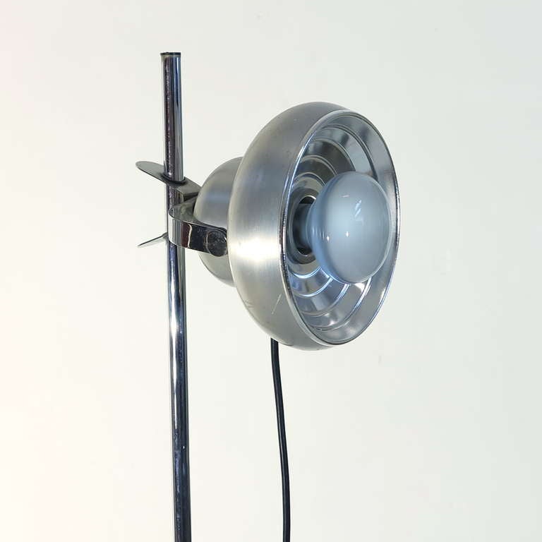 Kaiser Floor lamp in chrome plated. Germany. 1960 - 1965.
