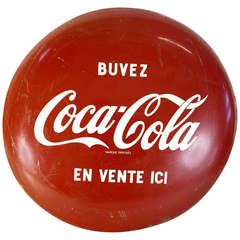 Vintage Big Advertising Coca - Cola Bottom. 1950 - 1955