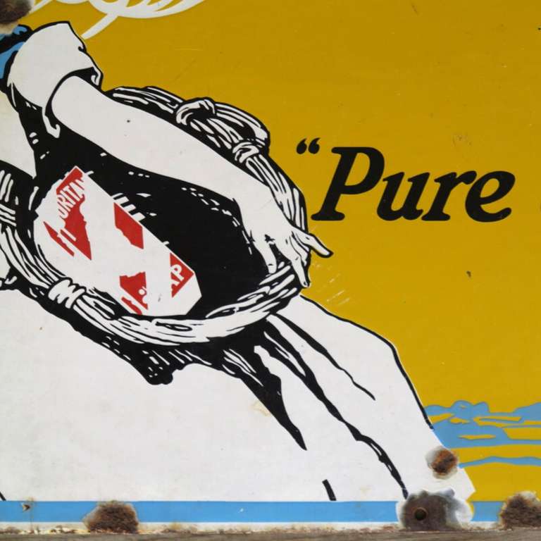 Advertising sign for Puritan Soap, Pure as the Breeze, England, 1910 - 1920 In Good Condition For Sale In Karlsruhe, DE