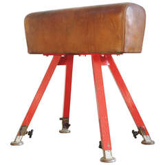 Vintage Pommel Horse. France 1940 - 1950.