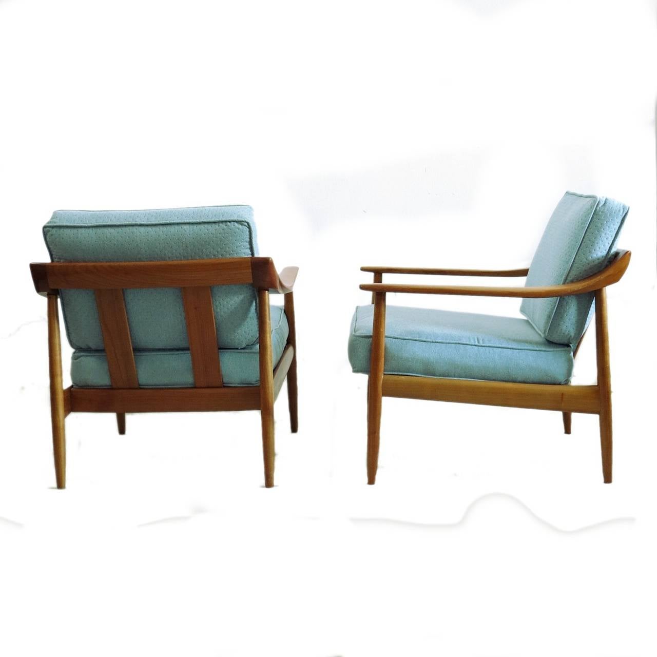 Mid-Century Modern Set of Two Armchairs Antimott by Wilhelm Knoll, 1950-1960 For Sale