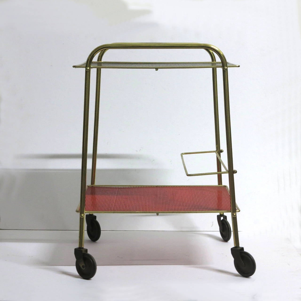 Serving Trolley with Trays in the Style of Mathieu Mathegot, 1950-1955 In Good Condition For Sale In Karlsruhe, DE