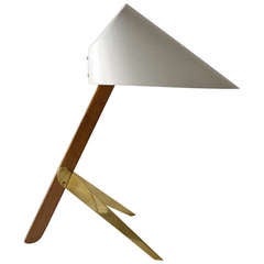 Kalmar Vienna Table Lamp "Billy" With White Cone Lampshade