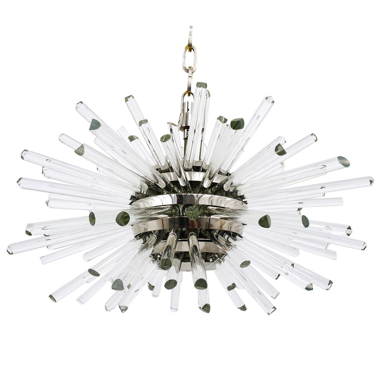 Bakalowits Miracle Sputnik Chandelier with Crystal Glass Rods from the 1960s Mirakel