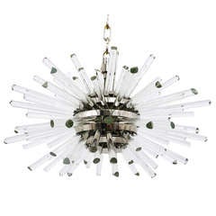 Vintage Bakalowits Miracle Sputnik Chandelier with Crystal Glass Rods from the 1960s Mirakel