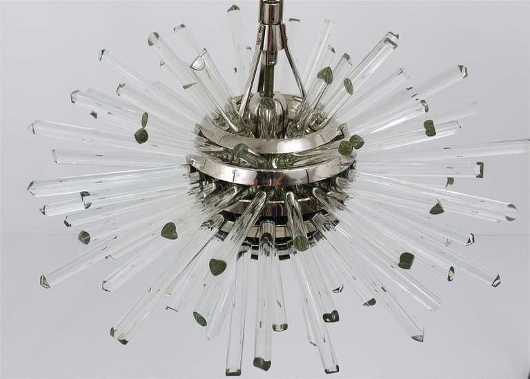 Bakalowits Miracle Sputnik Chandelier with Crystal Glass Rods from the 1960s Mirakel 1