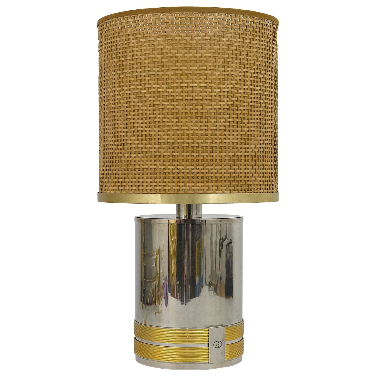 Outstanding Original Gucci Italy Table Lamp, 1970s