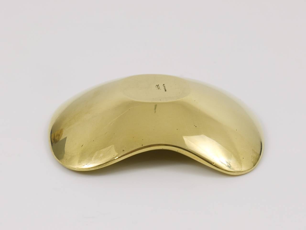Modernist Brass Ashtray by Carl Aubock, 1950s 4