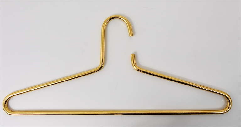 20th Century Pair Carl Aubock Vienna Gold-Plated Brass Hangers