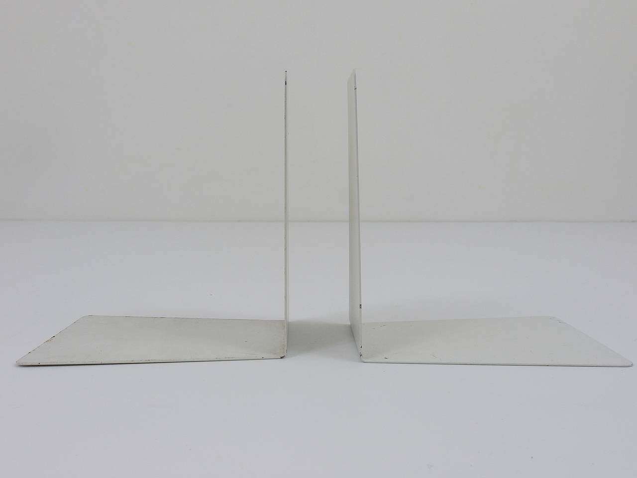 Mid-20th Century Bauhaus Bookends By Marianne Brandt, Metal, 1930s, Ruppel Germany