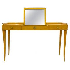 Vintage Italian attr. Gio Ponti Dressing Table Vanity Console Table Writing Desk