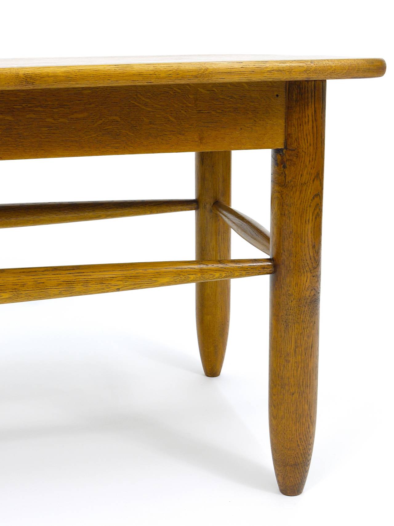 French Mid-Century Coffee Table Attr. Charlotte Perriand, Wood, 1950s 1