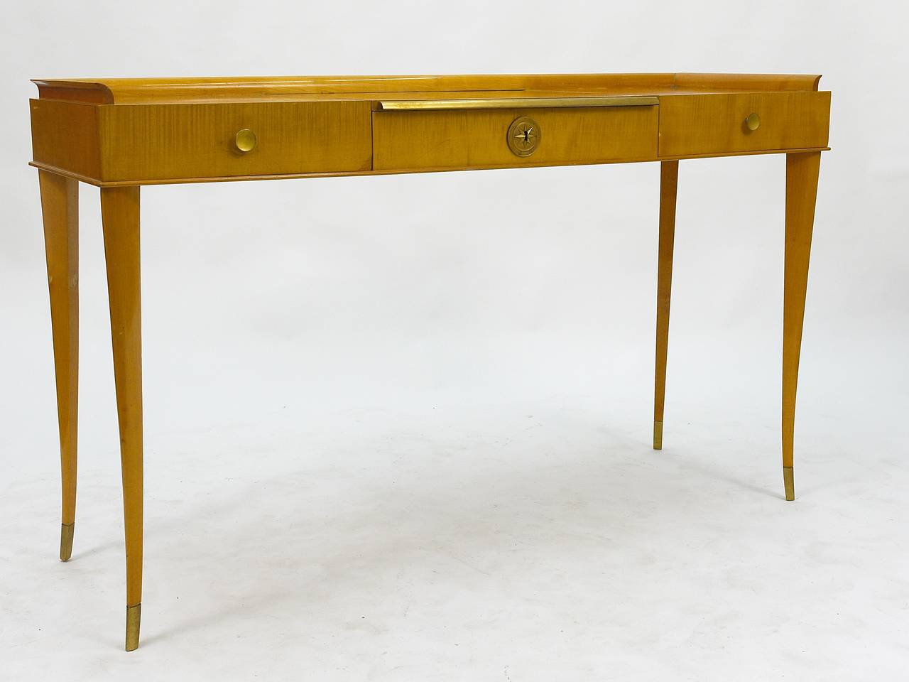 Mid-Century Modern Italian attr. Gio Ponti Dressing Table Vanity Console Table Writing Desk