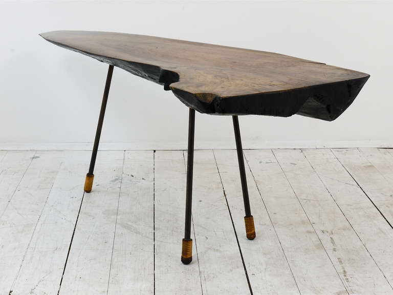 20th Century Large Carl Aubock Tree Trunk Modernist Table from the 1950s