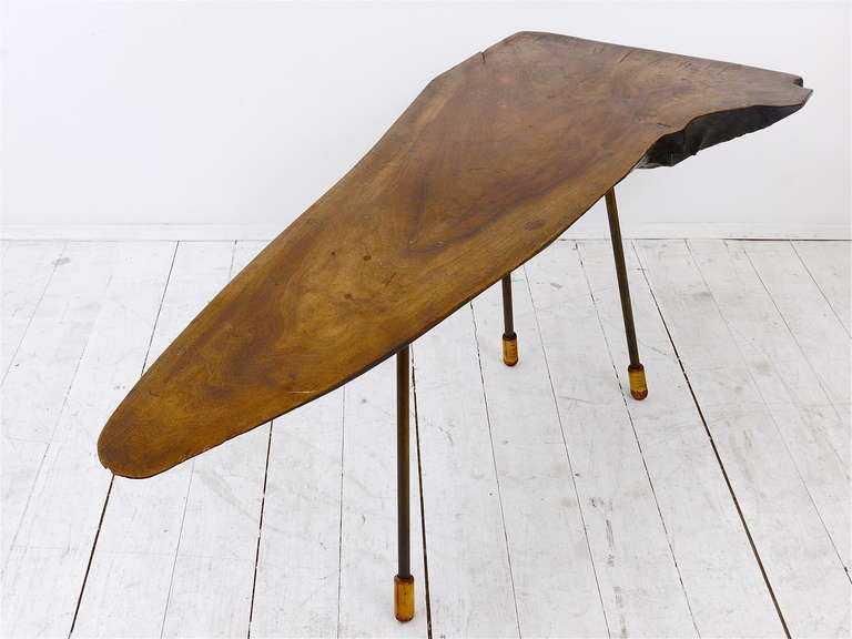 Large Carl Aubock Tree Trunk Modernist Table from the 1950s 2