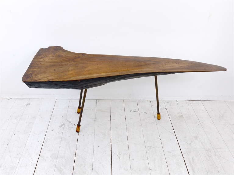 Large Carl Aubock Tree Trunk Modernist Table from the 1950s 3