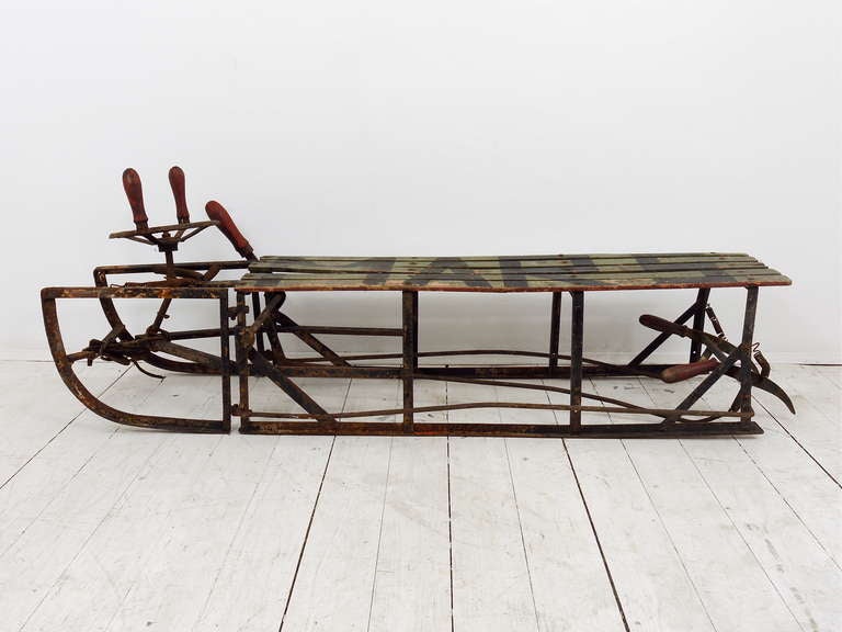 100-Year-Old MARS Military Steerable Iron Sleigh 2