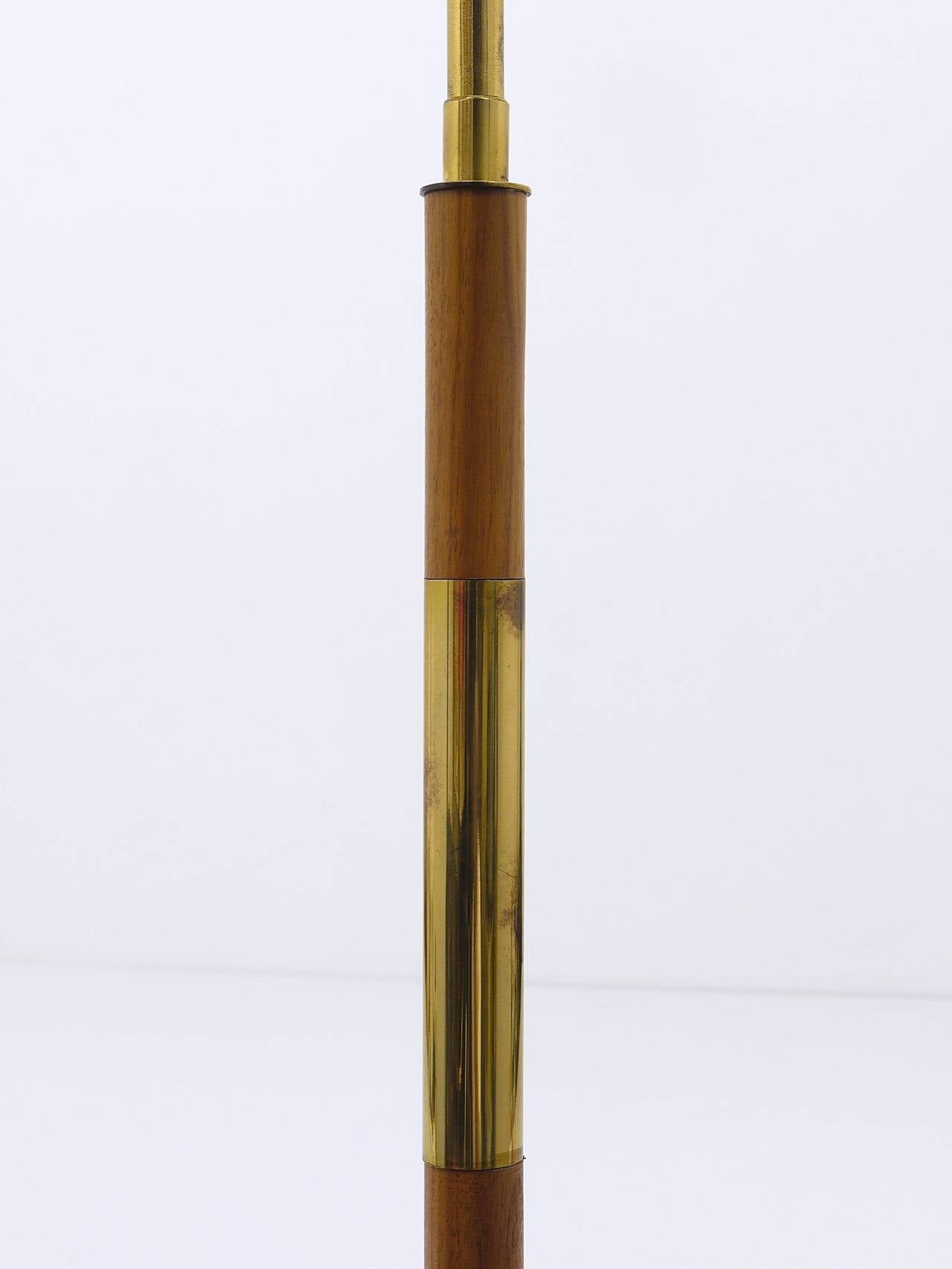 Rupert Nikoll Mid-Century Brass Floor Lamp, Austria, 1950s For Sale 2