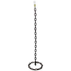 Nautical Iron Chain Link Floor Lamp in the Manner of Franz West 7