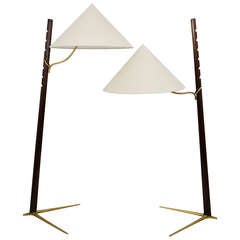 A Viennese Nikoll Modernist Floor Lamp from the 1950s