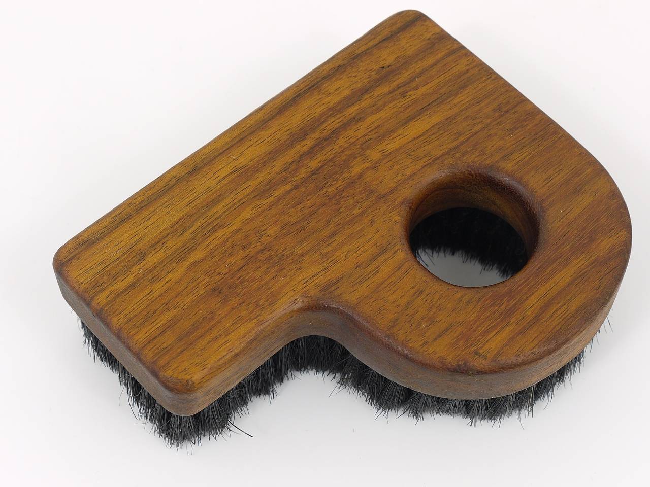 Letter P Walnut Clothes Brush by Carl Aubock, Austria, 1950s 2