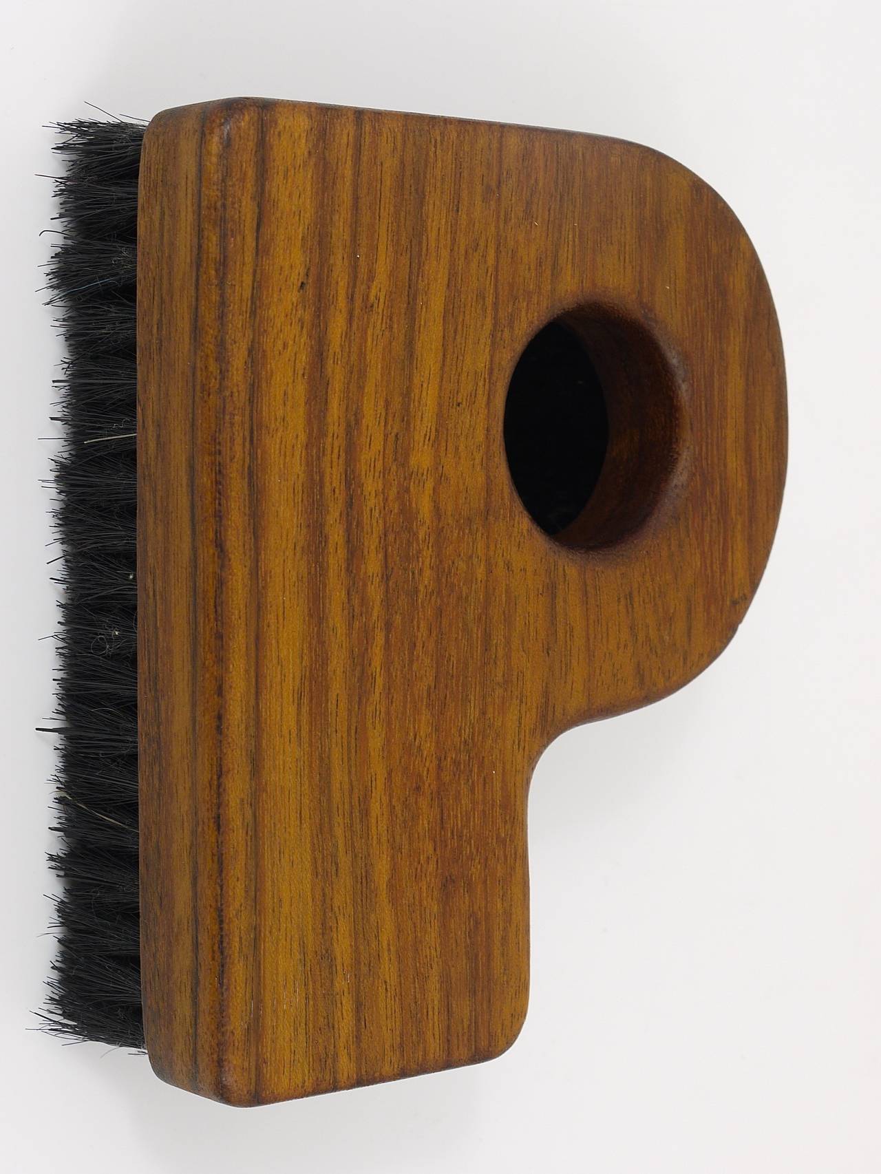 Letter P Walnut Clothes Brush by Carl Aubock, Austria, 1950s 3