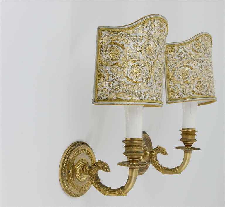 Pair of Vintage Versace Home Medusa Gilt Sconces Wall Lamps at 1stDibs |  versace wall lights, versace lamp medusa, versace wall lamp