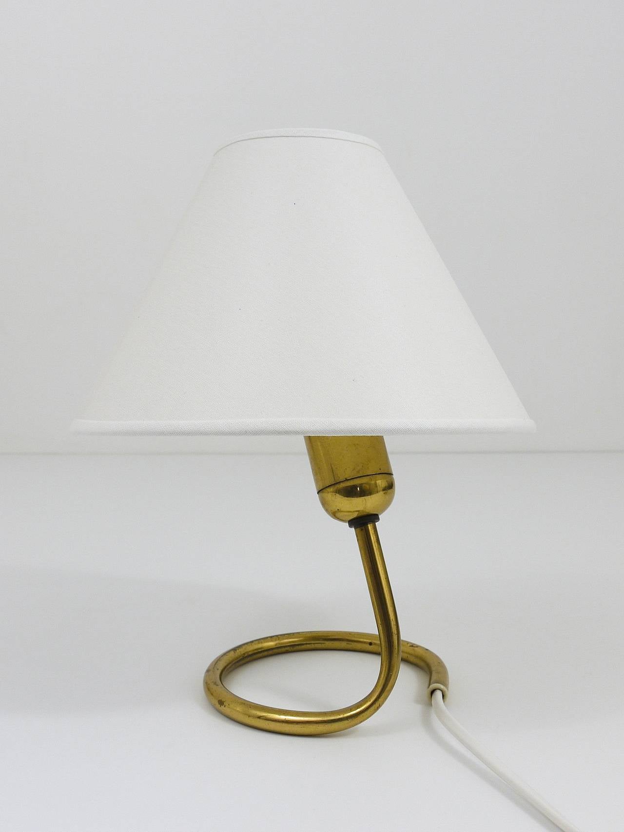 Pair of Mid-Century Brass Table Lamps by Kalmar, Austria, 1950s 3