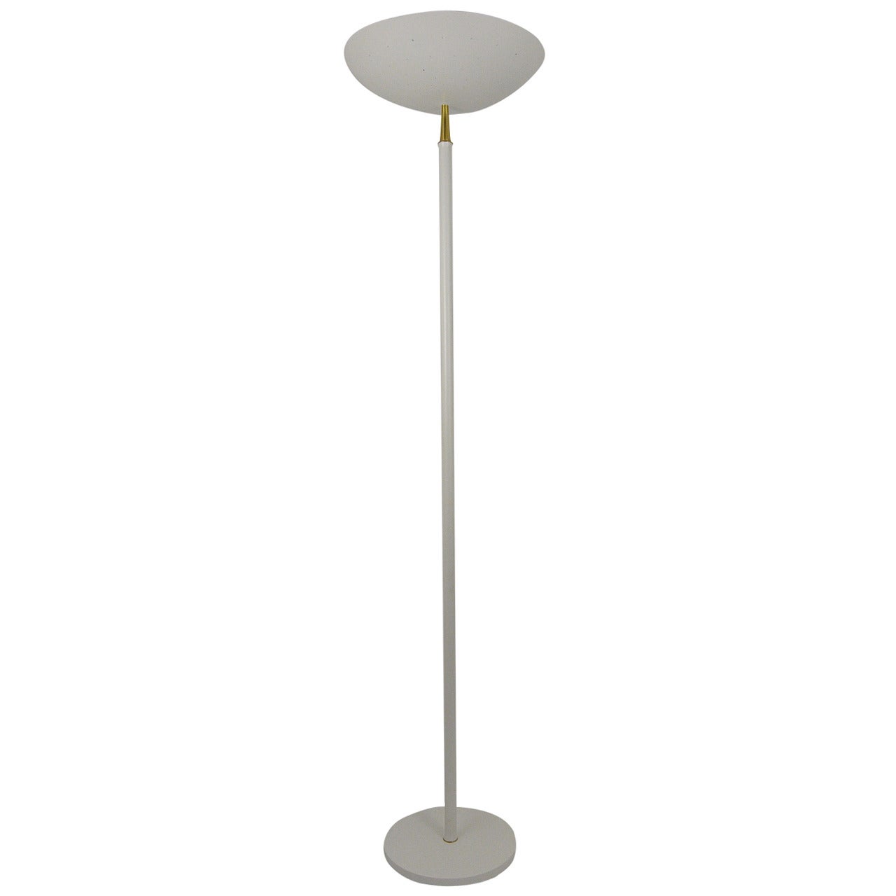 Elegant lampadaire italien du milieu du siècle, style Arteluce Stilnovo, années 1950