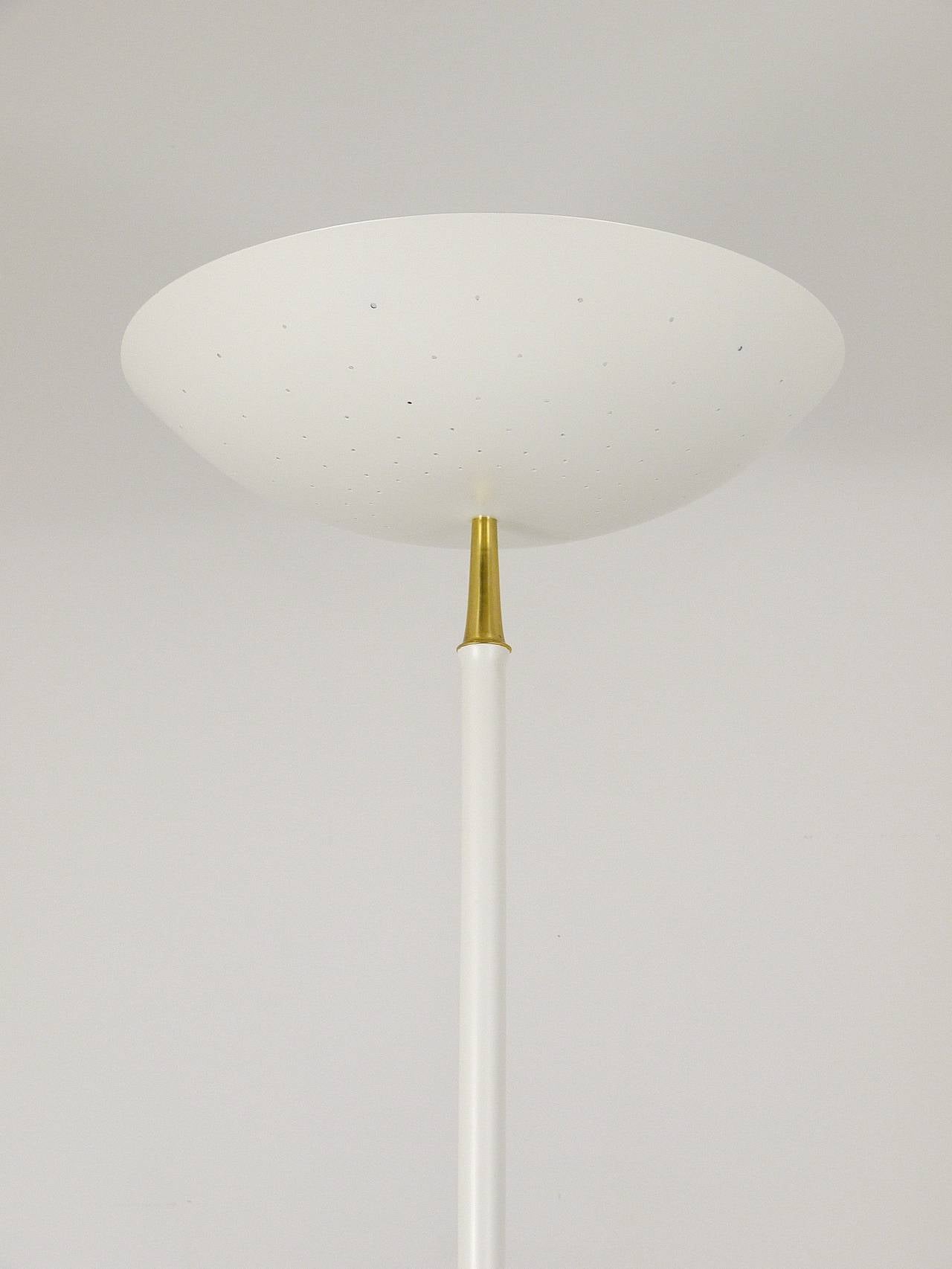 Mid-Century Modern Elegant Italian Mid-Century Uplight Floor Lamp, Arteluce Stilnovo Style, 1950s For Sale