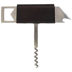Carl Auböck Bird Bottle Opener in Leather Made by Amboss Austria, 1960s 8