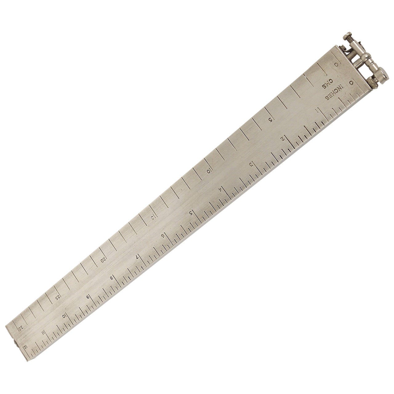 1950s Dunhill "Foot Rule" Ruler Table Lighter, SilverPlated at 1stdibs