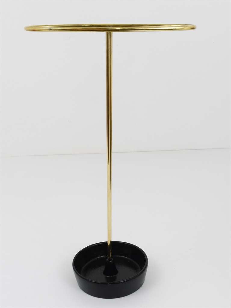 Brass Karl Hagenauer Viennese Modernist Umbrella Stand from the 1950s