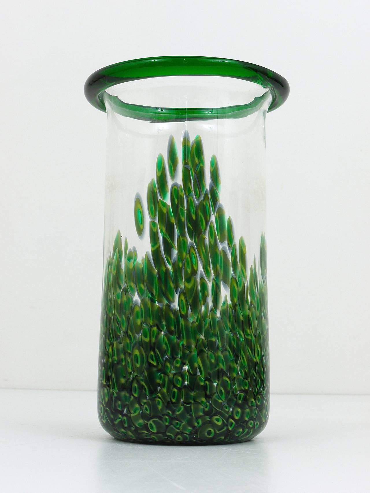 Gae Aulenti Murano Murrhines Glass Vase for Vetreria Vistosi, Italy, 1970s In Excellent Condition In Vienna, AT