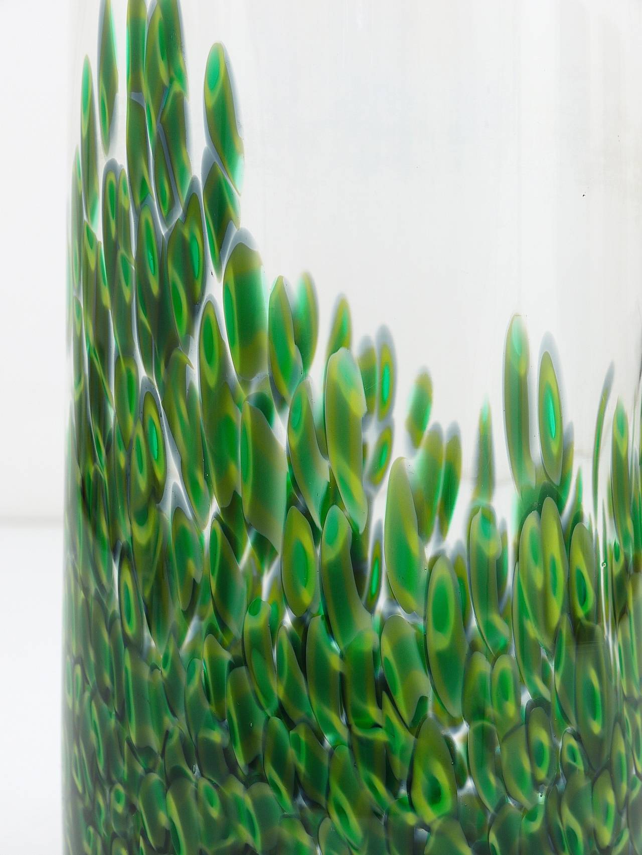 Murano Glass Gae Aulenti Murano Murrhines Glass Vase for Vetreria Vistosi, Italy, 1970s
