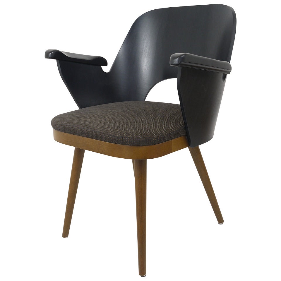 Magnifique fauteuil moderniste de style Oswald Haerdtl, Backhausen, Autriche en vente
