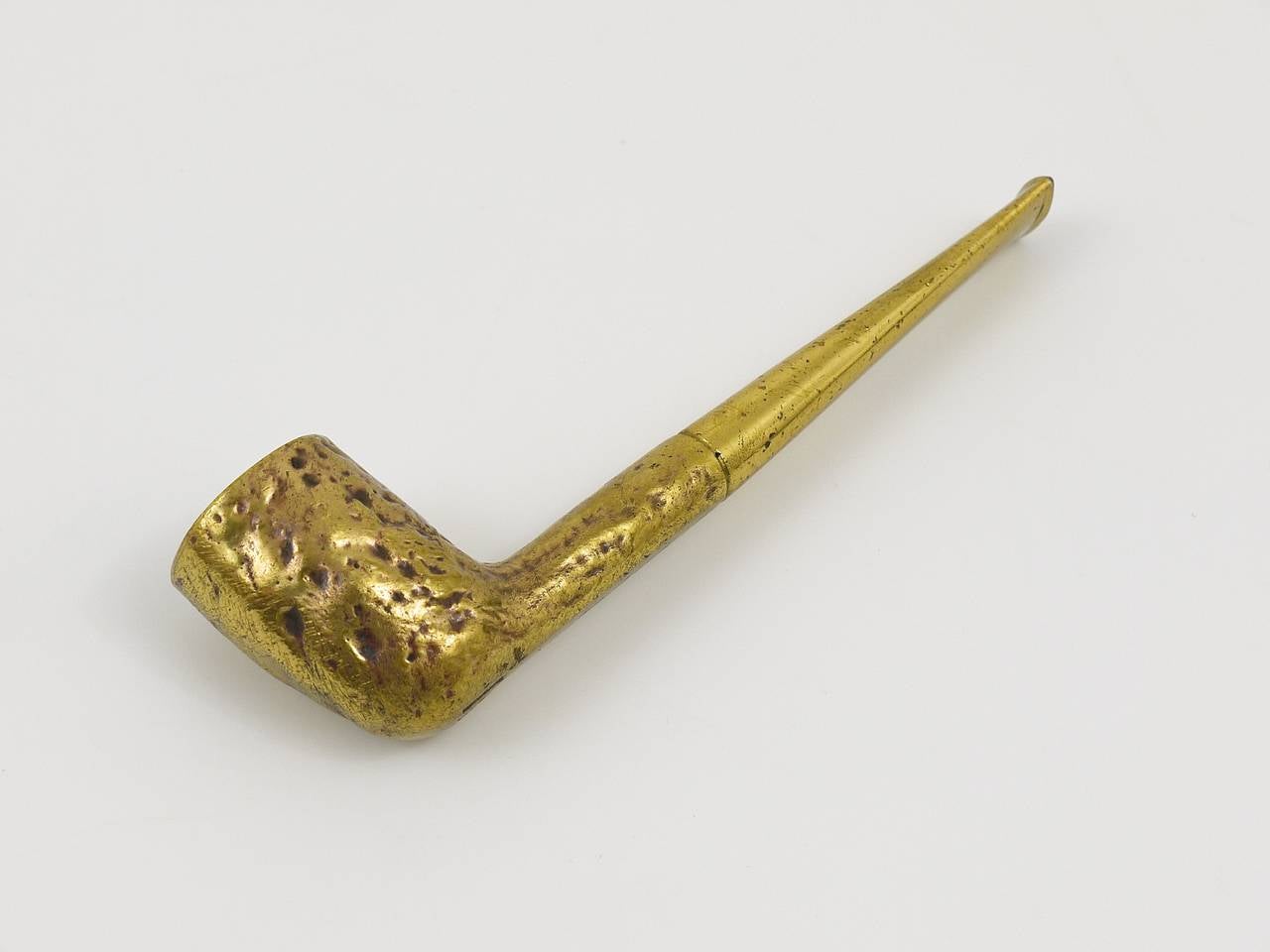 old brass pipe