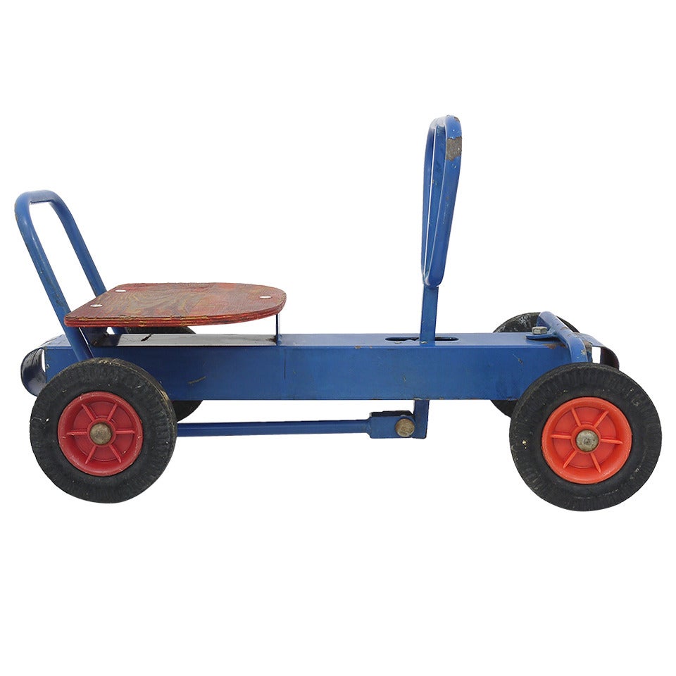 A Decorative Vintage Pedal Car Pump Car from the 1950s