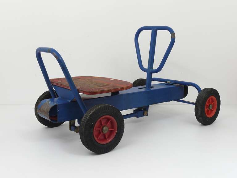 A Decorative Vintage Pedal Car Pump Car from the 1950s 1