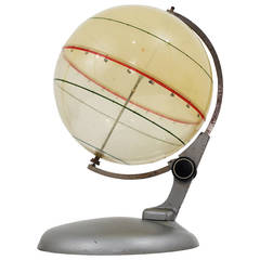 Vintage Educational Terrestrial Globe from the 1960s